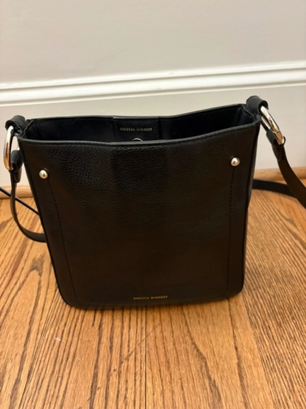 Rebecca Minkoff Black Leather Bucket Bag